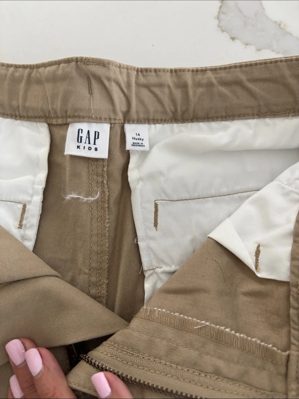 Boys Classic Khaki Cotton Shorts